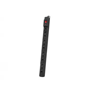 Armac Multi M12 | Strāvas sadalītājs | pārsprieguma aizsardzība, 12 ligzdas, 5m vads, melns