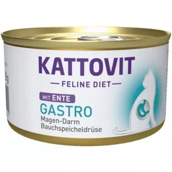 KATTOVIT Feline Diet Gastro Duck - mitrā kaķu barība - 85g