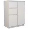 Kumode Top e shop 2D2S BIEL — 2 atvilktnes, balta, 700×400×970 mm, skaidu plātne