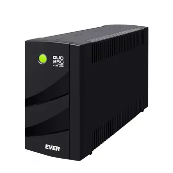 EVER DUO 850 AVR USB - UPS - 230 V - 550 W - 850 VA - 2 x Bleisure 5 Ah - USB - 6 kontaktligzdas