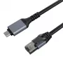 Interneta kabelis CAT6 UTP, USB Type-C - RJ45, 5m