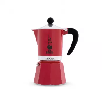 Kafijas automāts BIALETTI Rainbow 0.06 L — alumīnijs, 60 ml, sarkans