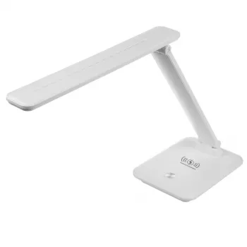 LED galda lampa MACLEAN MCE616W 9W ar iebūvētu Qi bezvadu lādētāju