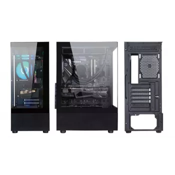Korpuss GOLDEN TIGER Raider DK-6, Melns, Midi Tower, ATX/micro ATX