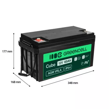 Akumulators AGM VRLA 12V 65Ah IP54