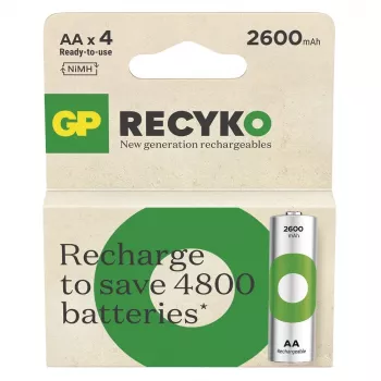 Baterijas R6/AA NI-MH 2600mAh blister 4gab.