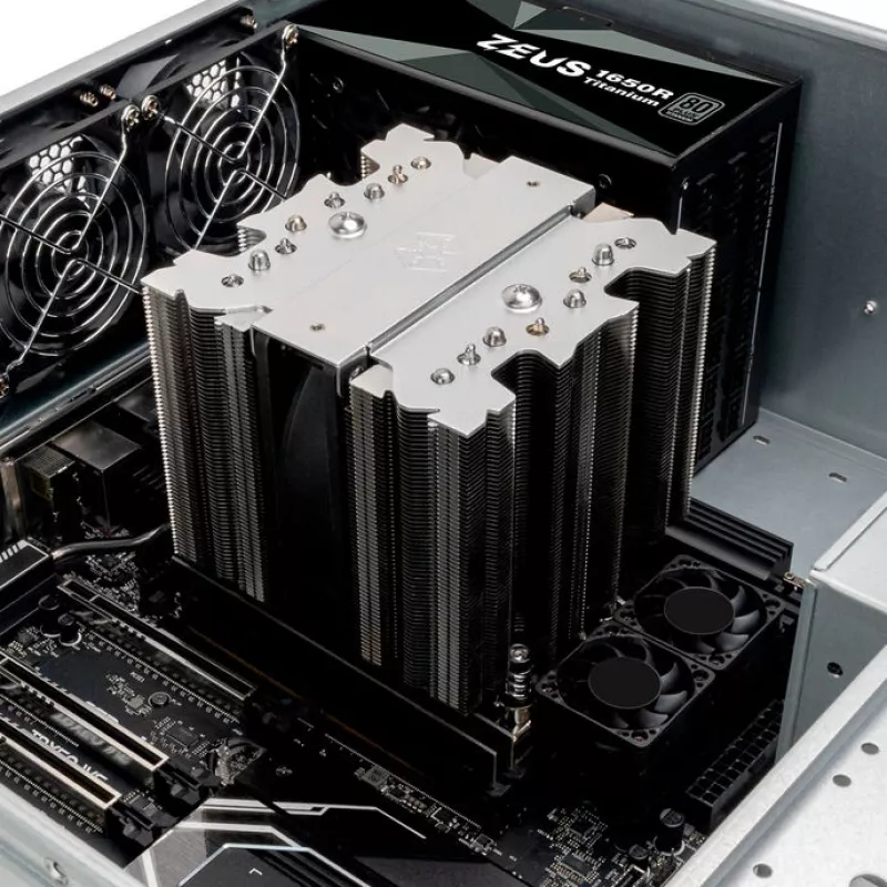 CPU dzesētājs SILVERSTONE SST-XED120S-WS Intel LGA 4677, 4U servera formas faktors, sudraba