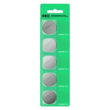 Green Cell CR2430 3V litija monētu baterija — 5 iepakojums