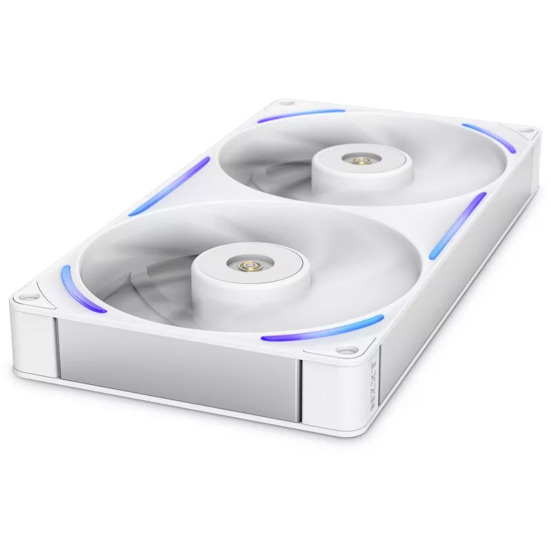 NZXT F280X RF-U28PN-W1 RGB 280 mm korpusa ventilators, 140 mm, 2400 apgr./min, 41 dB, balts