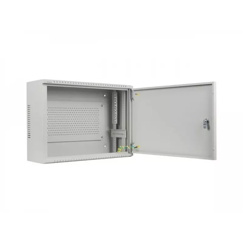 Sienas stiprinājuma skapis Lanberg WAF1 19 inch 4U+3U 540x200 mm, zems profils, pelēks