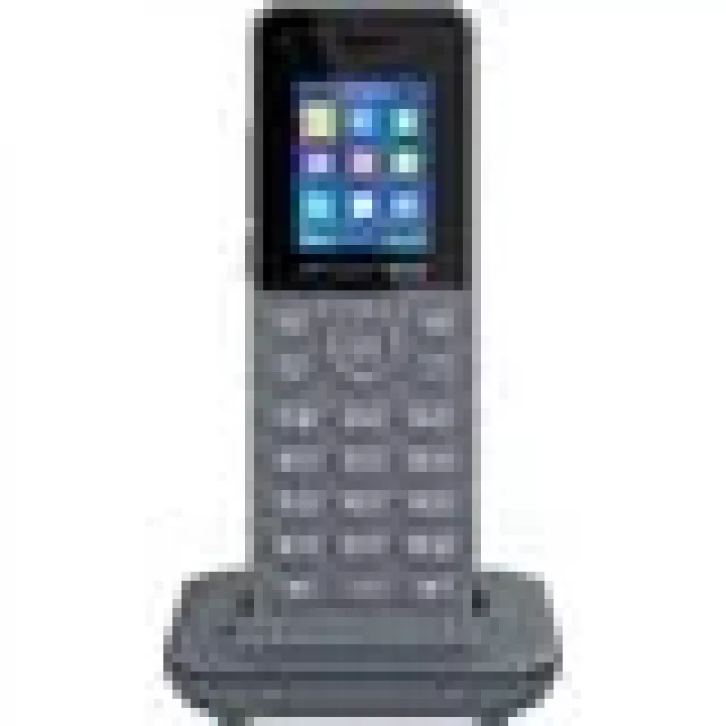 Grandstream DP725 DECT HD bezvadu klausule ar 1,8 collu TFT krāsu displeju, 20 SIP kontiem/līnijām, push-to-talk, pelēkā krāsā