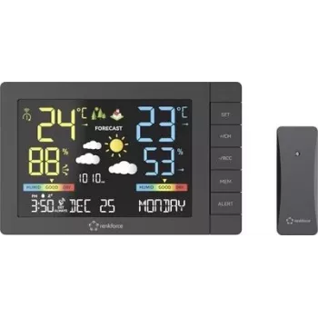 Renkforce Digitālā laika stacija melna (RF-4883632)