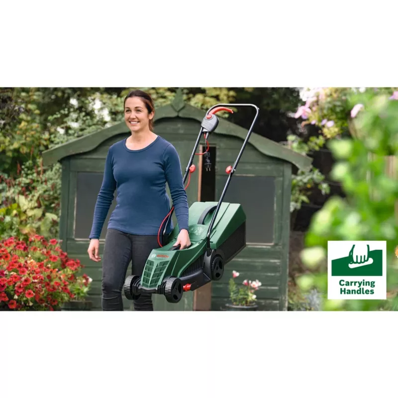 Bosch EasyRotak 32-205 aizmugures stūmējzāles pļāvējs, AC, zaļš