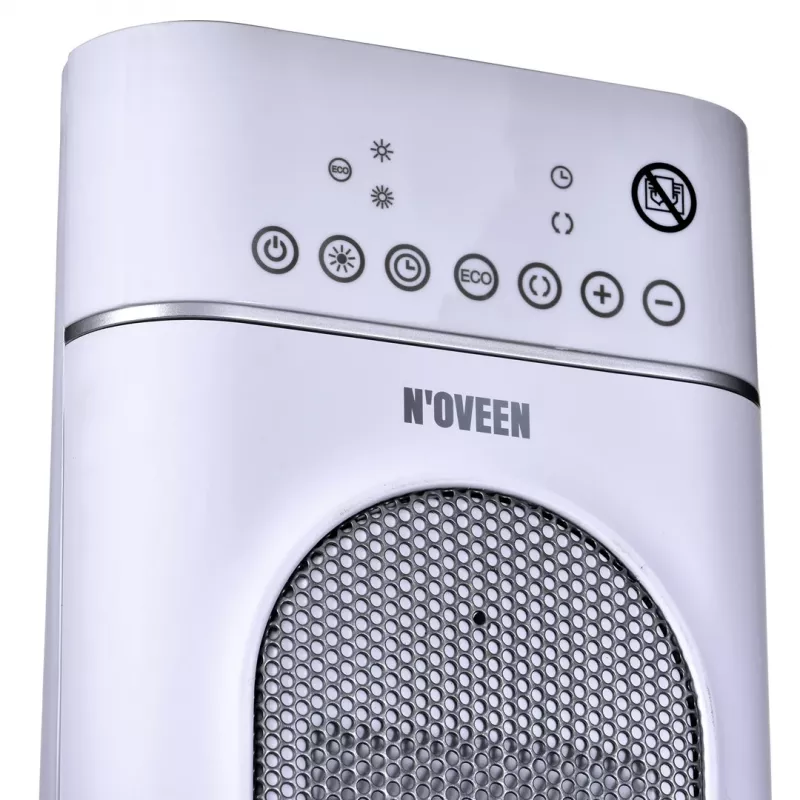 Keramiskais sildītājs NOVEEN PTC3000, 2000 W (1200 W min), LED displejs, taimeris, tālvadība, šūpošanās, balts