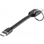 Renkforce RF-3425172 USB kabelis 0,1 m USB 2.0 USB A USB C Melns