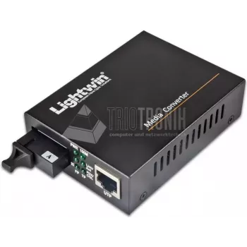 Lightwin Fast Ethernet WDM pārveidotājs 100Base-LX, vienmoda, 20KM (LWC-10/100-SF-S20-A)