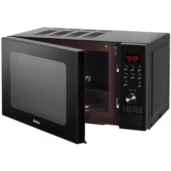 Amica AMGF20E1GB Mikroviļņu krāsns ar plakanu virsmu un grilu 20 L 700 W Melna