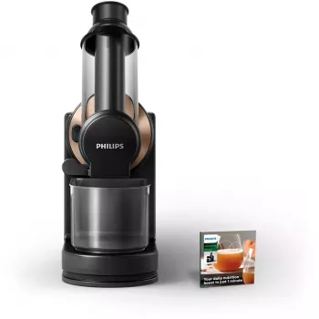 Philips Viva Collection HR1888/70 lēnais sulu spiede 150 W Melns, Caurspīdīgs
