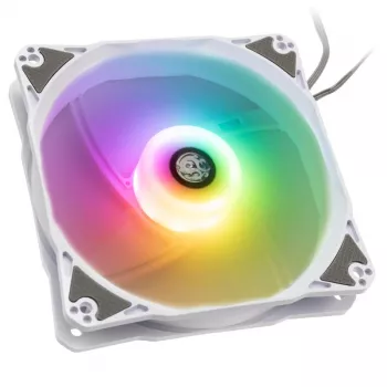 BitsPower Notos RGB PWM 120mm balts 3 komplekts - korpusa dzesēšanas ventilators