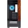 Cooler Master Elite 690 korpuss, Midi-Tower, ATX, rūdīts stikls - 4x ARGB ventilators, koks, melns