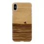 Viedtālruņa maciņš man and wood iPhone XS Max — terra white