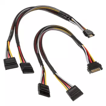 Akasa SATA barošanas Y-kabelis 30cm 2-Pack