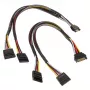 Akasa SATA barošanas Y-kabelis 30cm 2-Pack