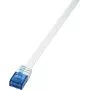 LogiLink RJ45 tīkla kabelis CAT 6 U/UTP 2,00 m Balts (CF2051U)