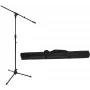 Mikrofona statīvs Omnitronic MS-2 ar šarnīra izlici, melns