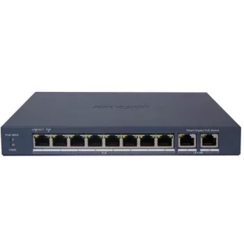 Slēdzis PoE Hikvision DS-3E1510P-EI(O-STD)