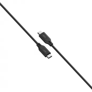 USB kabelis Silicon Power LK15CC 1m USB-C Melns 0.48 Gbit/s