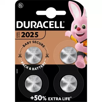 Duracell uzlādējama baterija CR2025 NiMH 3 V, 4 iepakojums