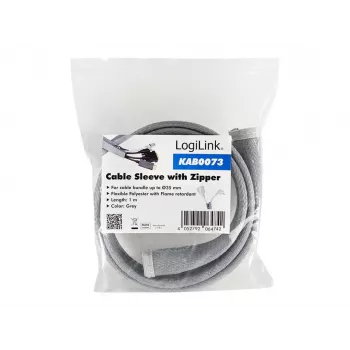 Kabeļa uzmava LogiLink KAB0073 Pelēka