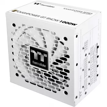 Barošanas bloks THERMALTAKE Toughpower GT Snow 1000W ATX 24-pin, 80 PLUS Gold, balts, 120mm ventilators