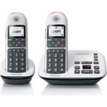 Motorola CD5011 viedtālrunis ar zvanītāja ID, melns, balts