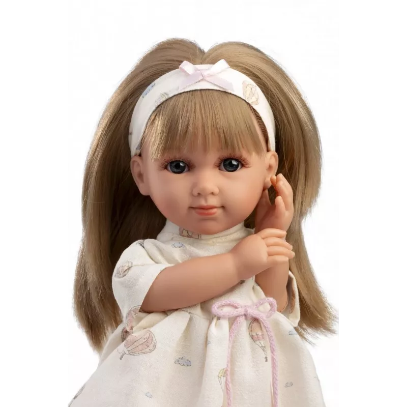 Leļļu Llorens Elena 35 cm — reālistisks izskats, mīksts ķermenis