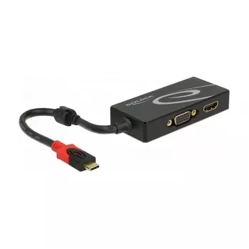 DeLOCK 87730 USB grafiskā adapteris 3840 x 2160 pikseļi Melns