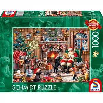 Puzle Schmidt Spiele 58872 — 1000 gabali, Ziemassvētku aina, 12+ gadi