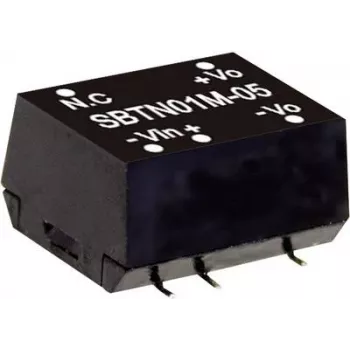 Strāvas adapteris MEAN WELL SBTN01L-05 1 W Ieeja 4.5-5.5 V Izeja 5 V