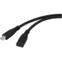 Renkforce USB kabelis USB 3.2 Gen1 USB-C® spraudnis, USB-C® ligzda 1,00 m Melns RF-5720414