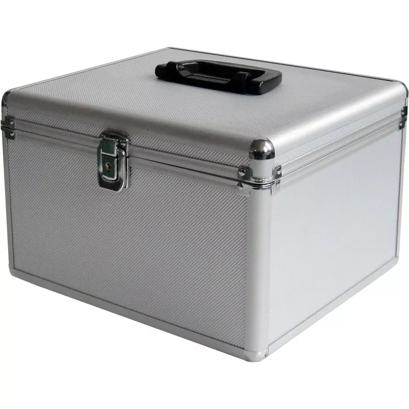 MEDIARANGE BOX76 - Uzglabāšanas kaste - 300 diski - Sudraba - Flīss - Plastmasa - Koks - 120 mm - Alumīnijs