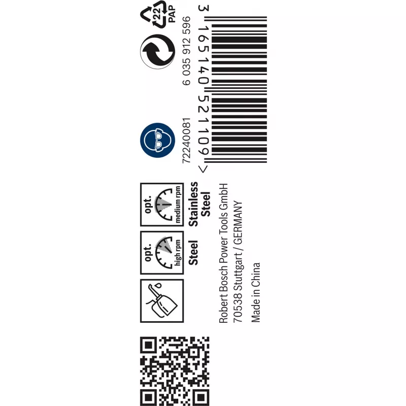 Bosch metāla urbis HSS-Co DIN 338 diametrs 2,5 mm (10 gab.)