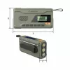 Portatīvais FM radio MANTA RDI401G ar saules paneli, dinamo rokturi, 4000–4500mAh akumulatoru, 5V USB izeju, 3W, lukturīti