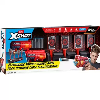 XSHOT Interaktīvā mērķa tāfele & Fury 4 2-Pack, Dartblaster