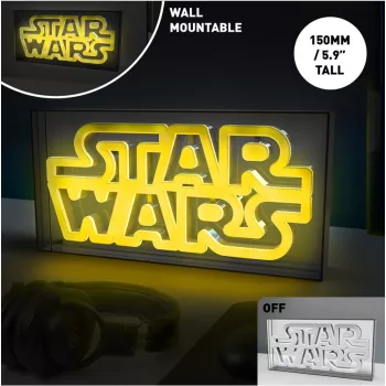 LED neona gaisma Paladone Star Wars dizains PP13123SW — dekoratīvā LED zīme sienai vai plauktam