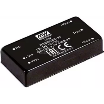 MEAN WELL RSDW20F-03 līdzstrāvas pārveidotājs 20 W, 3.3 V