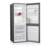Ledusskapis ar saldētavu MPM MPM-215-KB-39/E — 215 L, apakšējā saldētava, tumšais inox, atgriezeniskas durvis, LED apgaismojums
