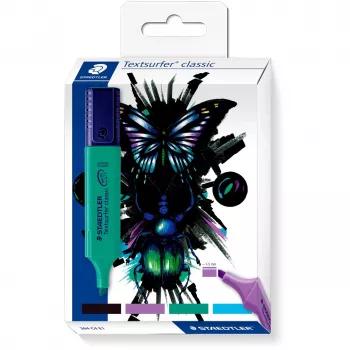 Marķieris Staedtler Textmarker classic cool & cute dizains 4 gabalu komplekts
