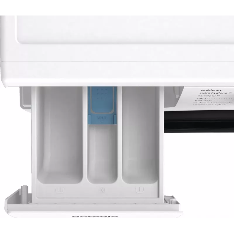 Brīvstāvoša veļas mazgājamā mašīna Gorenje W3NGPI72SBS, 7 kg, 1200 RPM, invertora motors, tvaiks, 15 programmas, balta