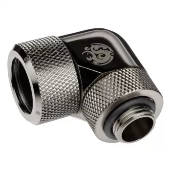 Adapter 90° BitsPower Advanced Multi-Link G1/4 collītis uz 16 mm cietcauruli, grozāms